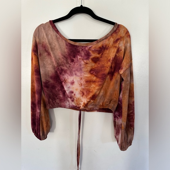 Ellie & Kate tie dye crop tops and pants set size L - Picture 2 of 11